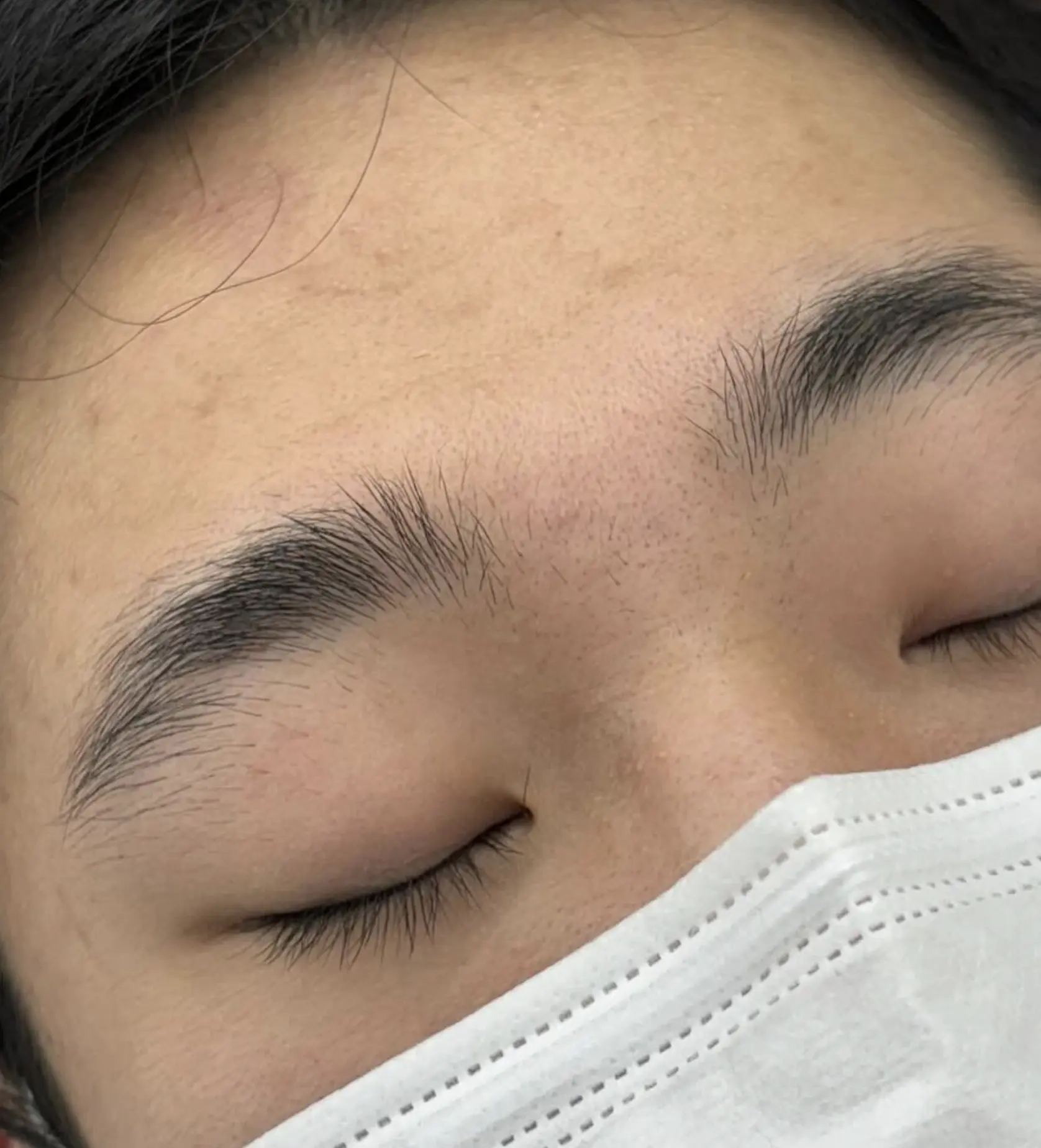 Eyebrow tattoo too dark