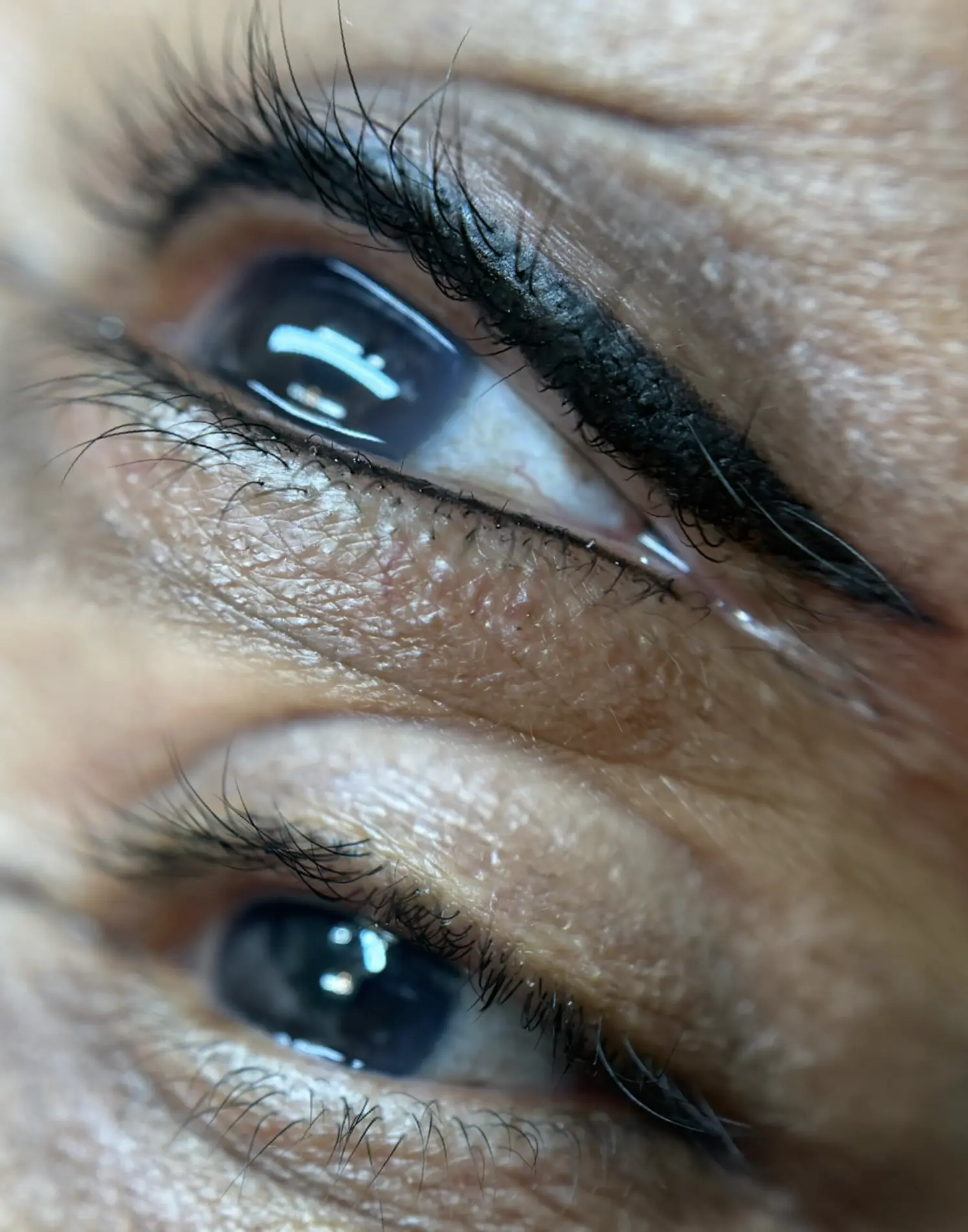 permanent eyeliner before and after