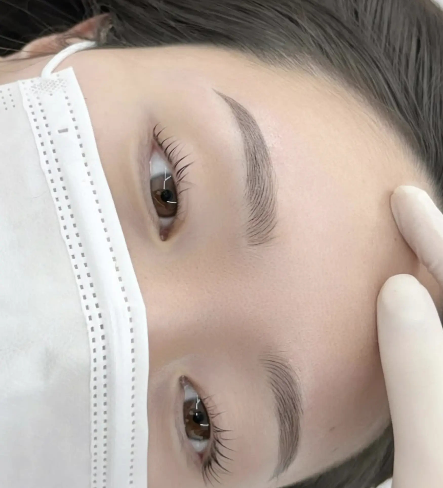 saline eyebrow tattoo removal